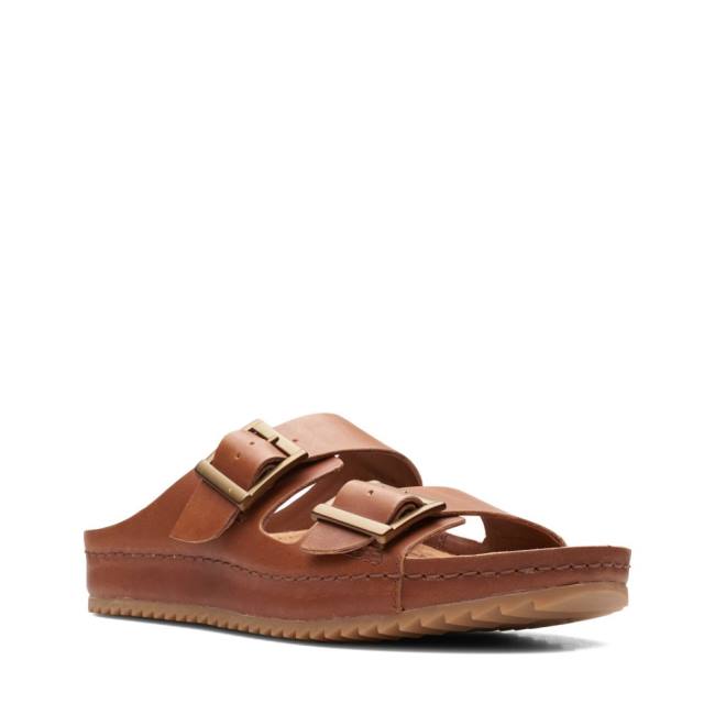 Women's Clarks Brookleigh Sun Sandals Brown | CLK809SQZ