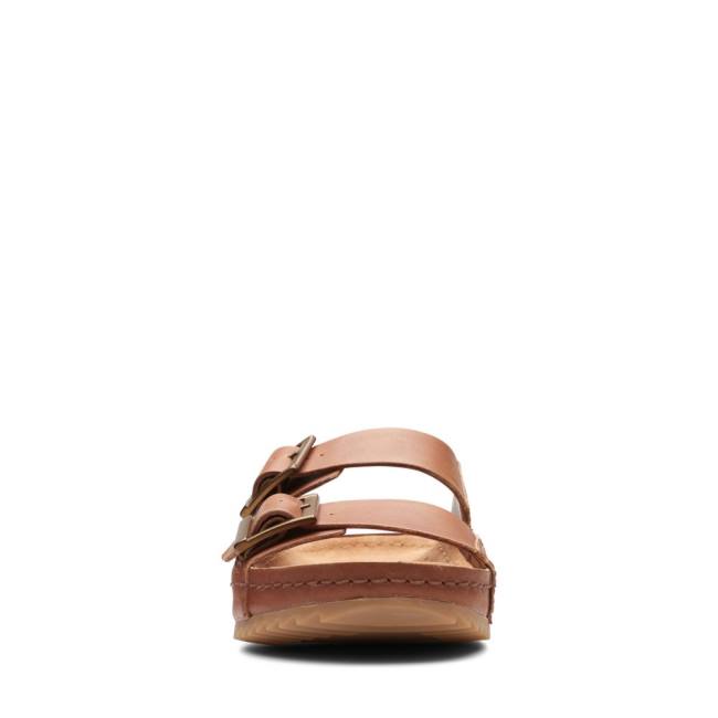 Women's Clarks Brookleigh Sun Sandals Brown | CLK809SQZ