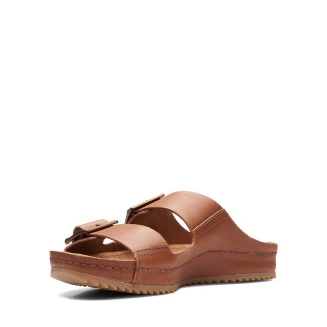 Women's Clarks Brookleigh Sun Sandals Brown | CLK809SQZ