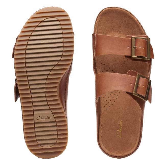 Women's Clarks Brookleigh Sun Sandals Brown | CLK809SQZ