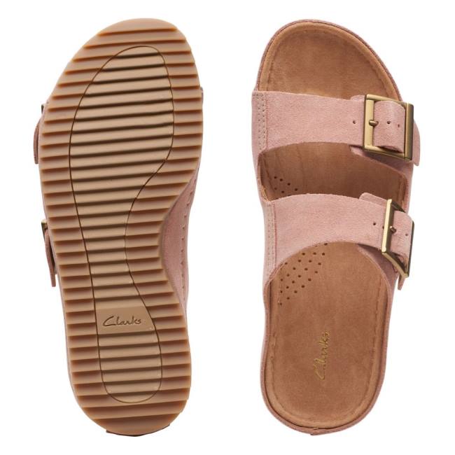 Women's Clarks Brookleigh Sun Sandals Rose | CLK021CON