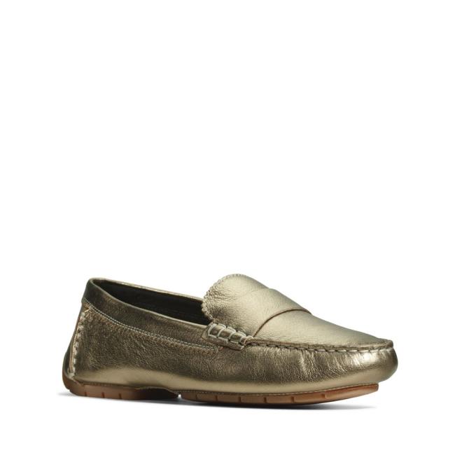 Women's Clarks C Mocc Flat Shoes Grey | CLK496EHT