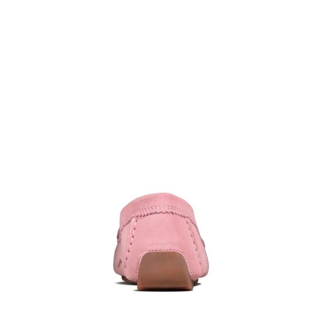 Women's Clarks C Mocc Flat Shoes Pink | CLK803OQC