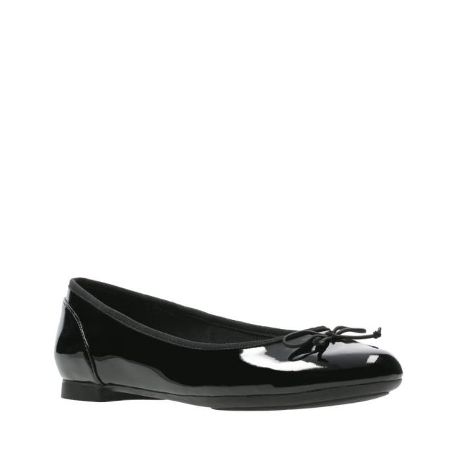 Women's Clarks Couture Bloom Flat Shoes Black | CLK148BMU