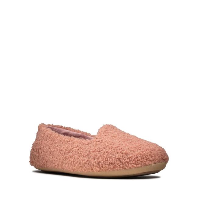 Women's Clarks Cozily Snug Slippers Purple | CLK509LUE