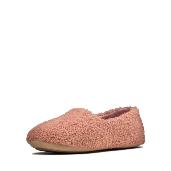 Women's Clarks Cozily Snug Slippers Purple | CLK509LUE