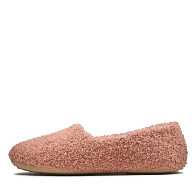 Women's Clarks Cozily Snug Slippers Purple | CLK509LUE