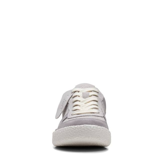 Women's Clarks Craft Cup Court Sneakers Light Grey | CLK349OGD