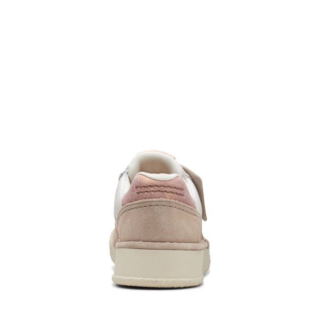 Women's Clarks Craft Cup Court Sneakers White | CLK528TQK