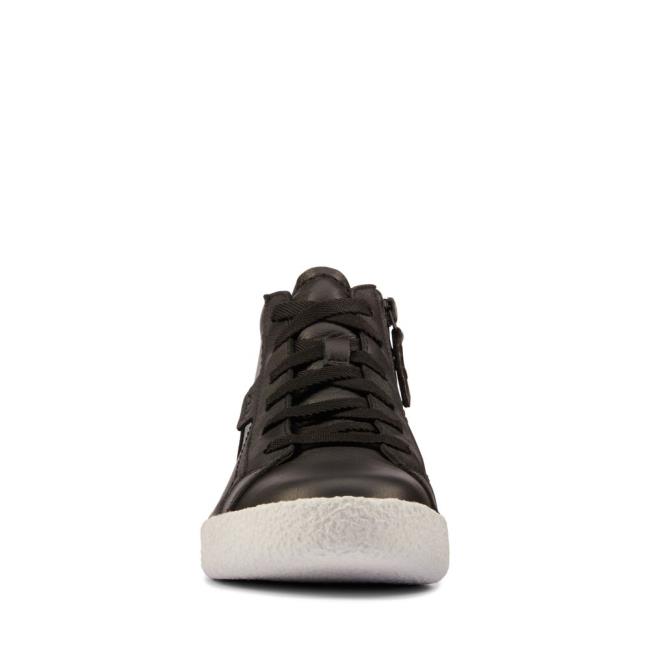 Women's Clarks Craft Cup Hi Sneakers Black | CLK410TVS