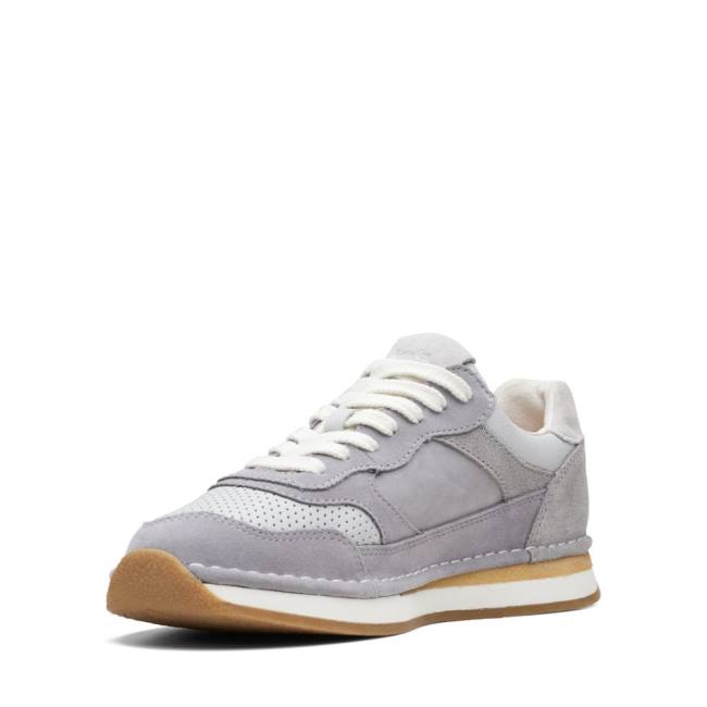 Women's Clarks Craft Run Tor Sneakers Light Grey | CLK257TWM