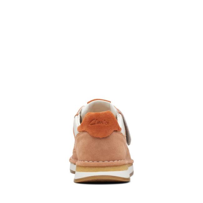 Women's Clarks Craft Run Tor Sneakers Light Orange | CLK759KXO