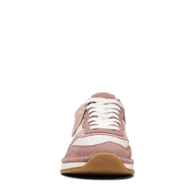 Women's Clarks Craft Run Tor Sneakers Light Pink | CLK904VWJ