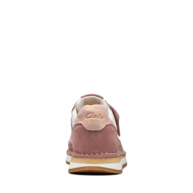 Women's Clarks Craft Run Tor Sneakers Light Pink | CLK904VWJ