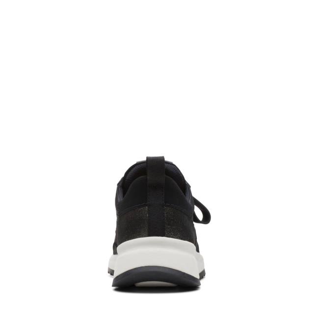 Women's Clarks Dash Lite Jazz Sneakers Black | CLK872QKW