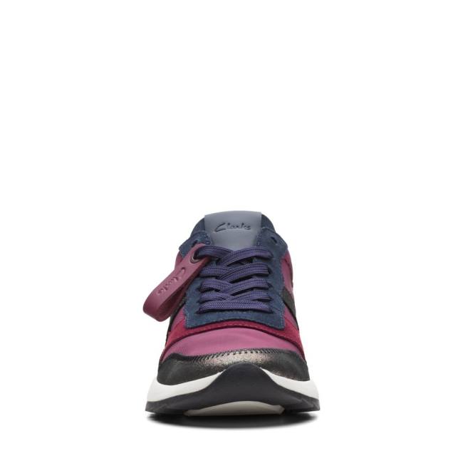 Women's Clarks Dash Lite Jazz Sneakers Purple / Blue | CLK723YAJ