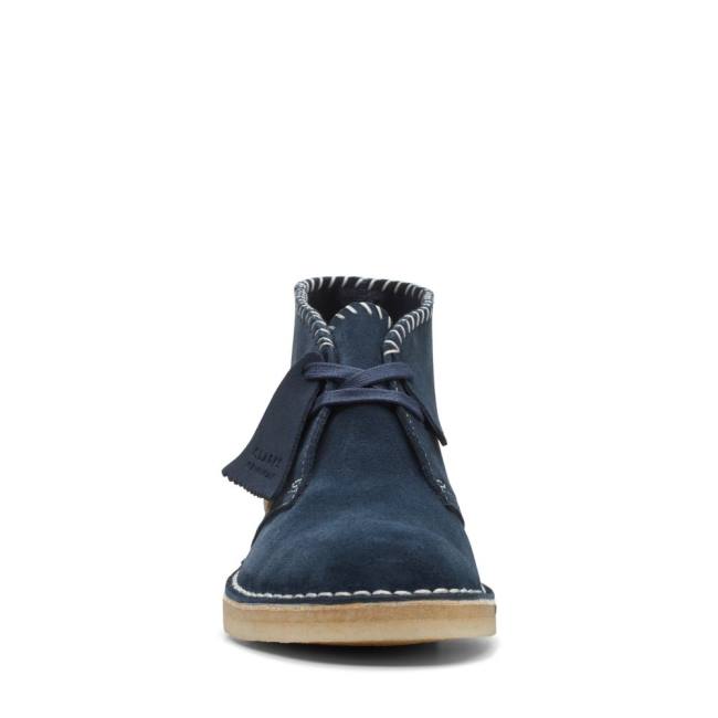 Women's Clarks Desert Boot Classic Desert Boots Navy | CLK079LNA