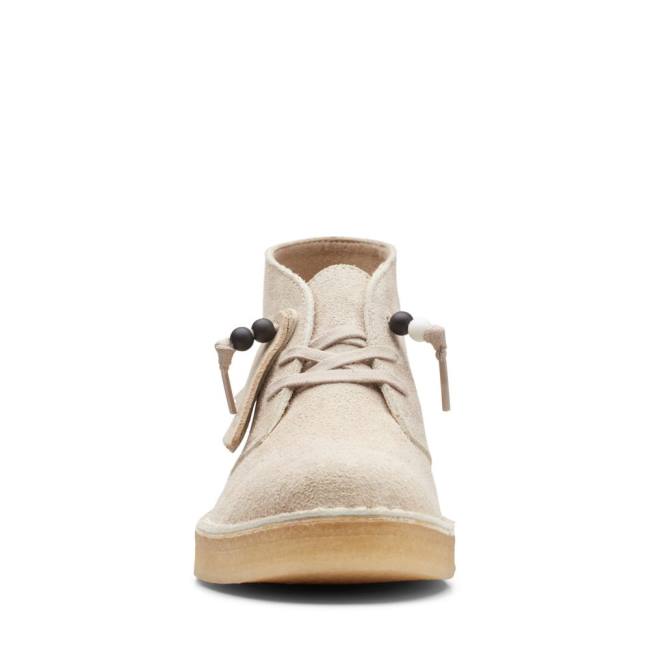 Women's Clarks Desert Coal Classic Desert Boots White | CLK968OAF