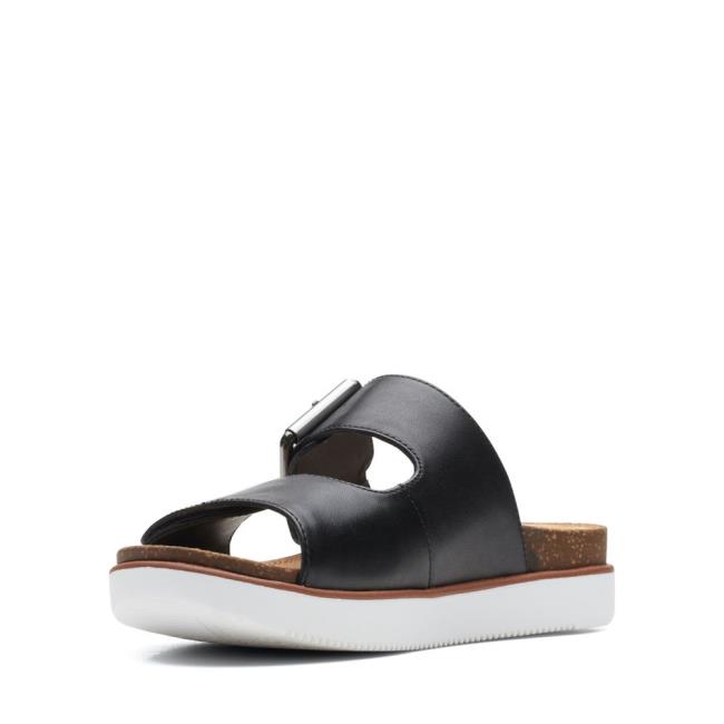 Women's Clarks Elayne Ease Sandals Black | CLK895PDW