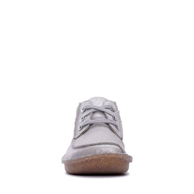 Women's Clarks Funny Dream Flat Shoes Grey | CLK713FDN