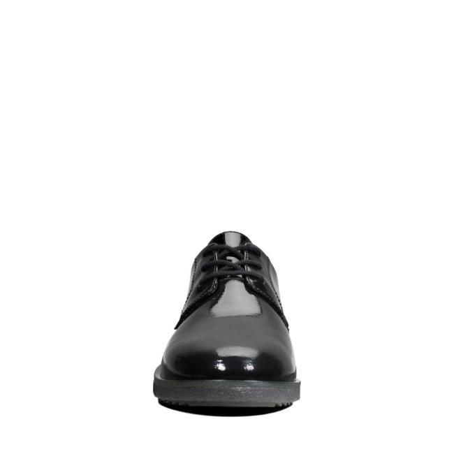 Women's Clarks Griffin Lane Black Shoes Black | CLK471VHE