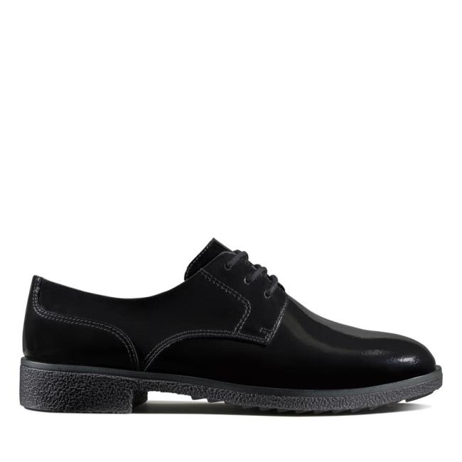 Women\'s Clarks Griffin Lane Black Shoes Black | CLK471VHE