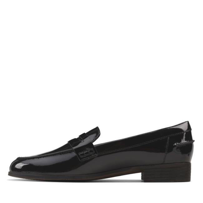 Women's Clarks Hamble Loafer Black Shoes Black | CLK482GXC