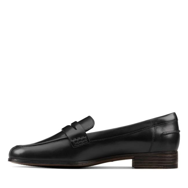 Women's Clarks Hamble Loafer Black Shoes Black | CLK907PON