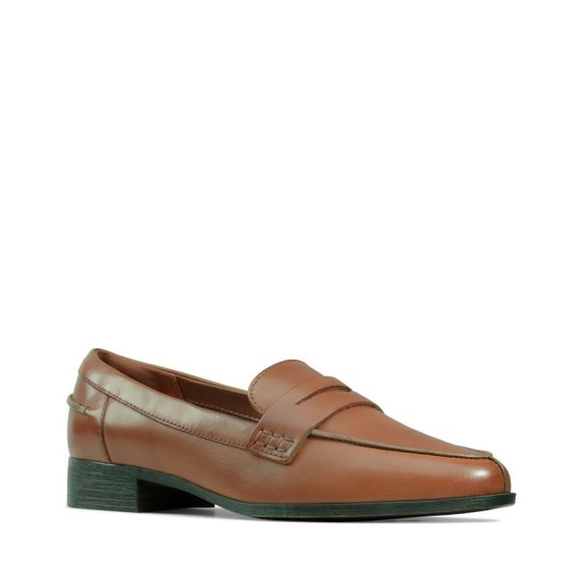 Women's Clarks Hamble Loafer Loafers Brown | CLK739JLR