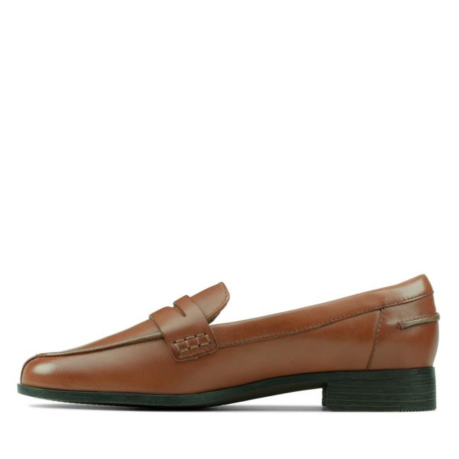 Women's Clarks Hamble Loafer Loafers Brown | CLK739JLR