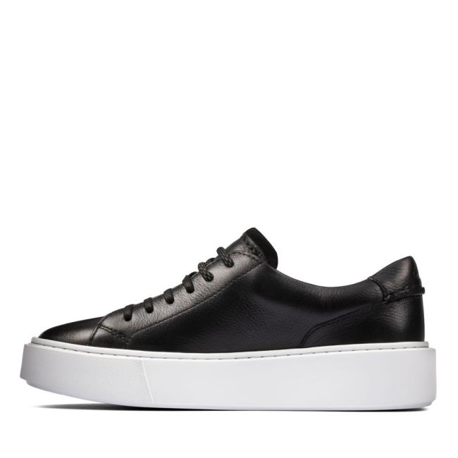 Women's Clarks Hero Lite Lace Sneakers Black | CLK816TZV