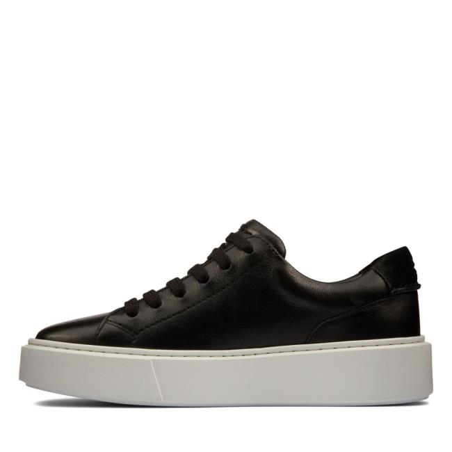 Women's Clarks Hero Lite Lace Sneakers Black | CLK931JWD