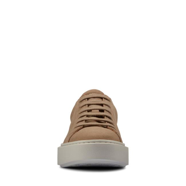 Women's Clarks Hero Lite Lace Sneakers Brown | CLK957LUK