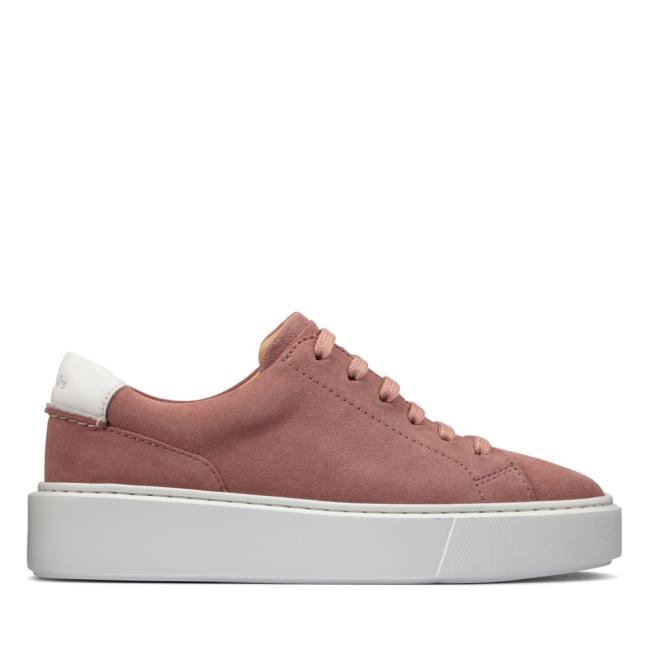 Women\'s Clarks Hero Lite Lace Sneakers Rose | CLK058XJT