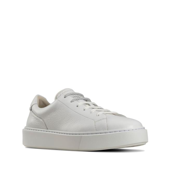 Women's Clarks Hero Lite Lace Sneakers White | CLK340KTD