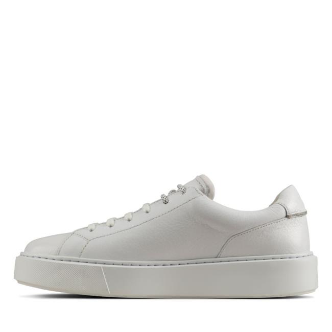 Women's Clarks Hero Lite Lace Sneakers White | CLK340KTD