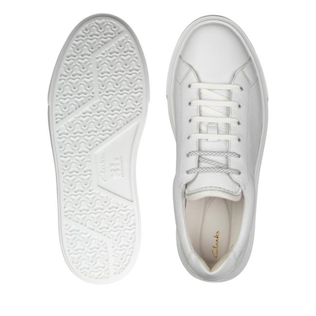 Women's Clarks Hero Lite Lace Sneakers White | CLK340KTD