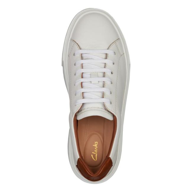 Women's Clarks Hero Lite Lace Sneakers White | CLK635PVH