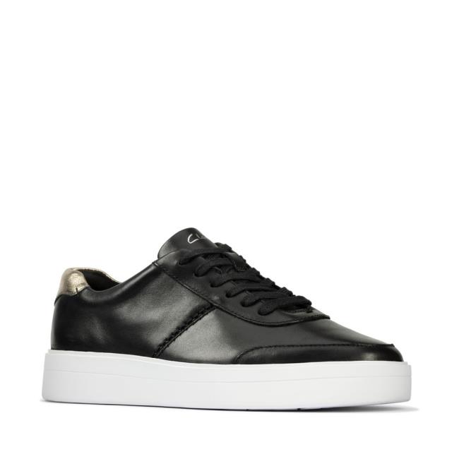 Women's Clarks Hero Walk Sneakers Black | CLK783LBC