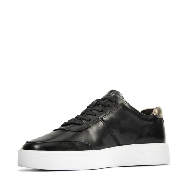 Women's Clarks Hero Walk Sneakers Black | CLK783LBC