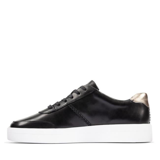 Women's Clarks Hero Walk Sneakers Black | CLK783LBC