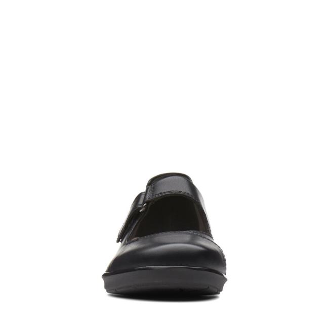 Women's Clarks Hope Henley Black Shoes Black | CLK743YCE