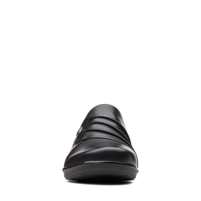 Women's Clarks Hope Roxanne Black Shoes Black | CLK596XVQ