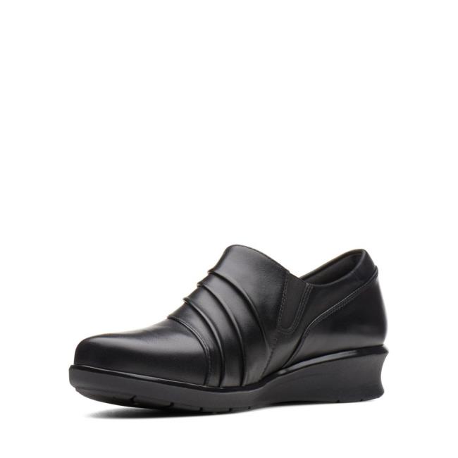 Women's Clarks Hope Roxanne Black Shoes Black | CLK596XVQ