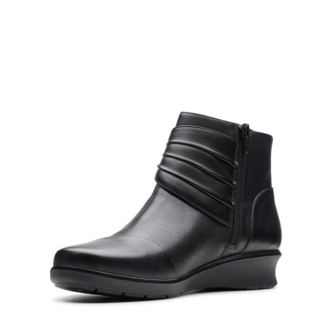 Women's Clarks Hope Twirl Ankle Boots Black | CLK740LSQ