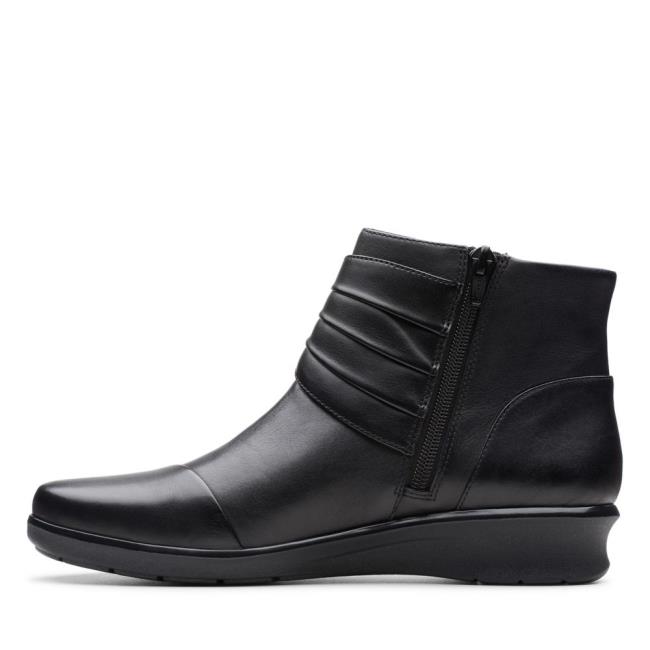 Women's Clarks Hope Twirl Ankle Boots Black | CLK740LSQ