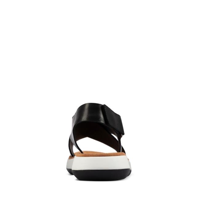 Women's Clarks Jemsa Cross Sandals Black | CLK743INE