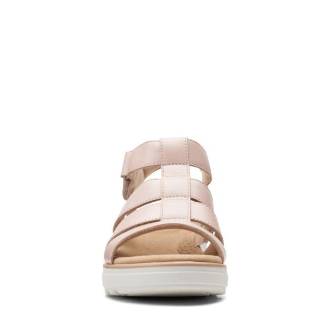 Women's Clarks Jillian Quartz Sandals Rose | CLK918YMZ