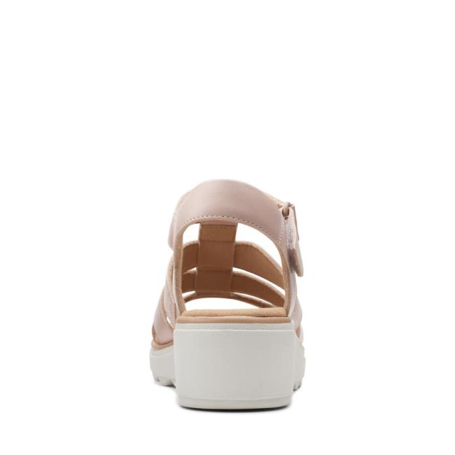 Women's Clarks Jillian Quartz Sandals Rose | CLK918YMZ