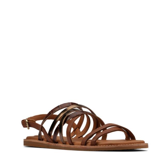 Women's Clarks Karsea Ankle Sandals Brown | CLK180XMK